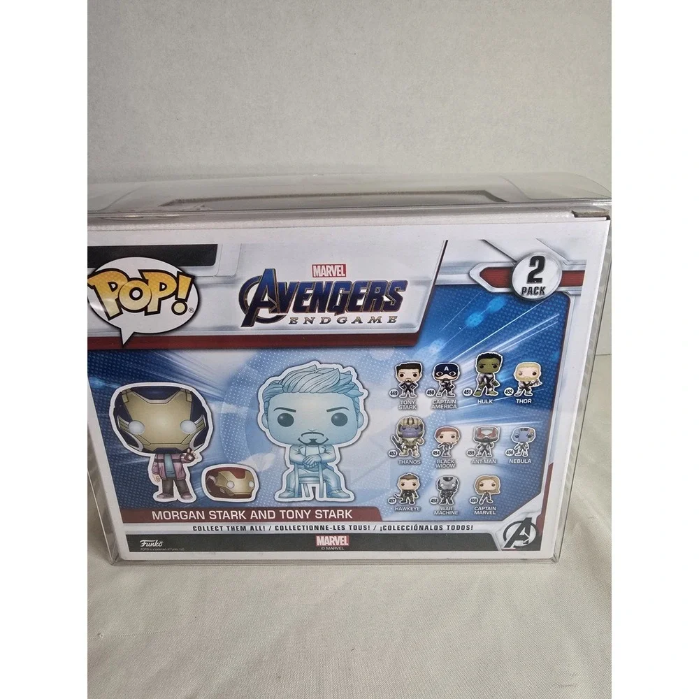 Funko Pop! Avengers End Game Morgan & Tony Stark Glow 2‎ Pack Special Edition